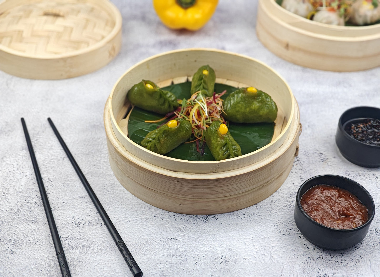 Cantonese Edamame & Tofu Har Gao (5 pieces)