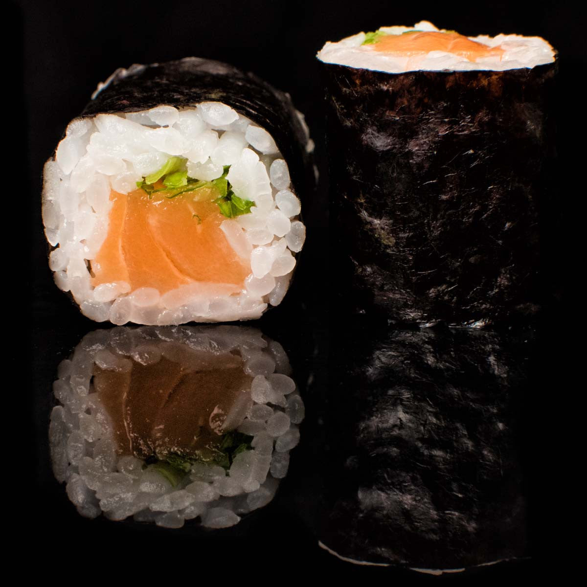 Small Salmon Sushi Roll